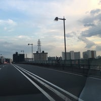 Photo taken at 西新井橋 by Акихико К. on 9/9/2017