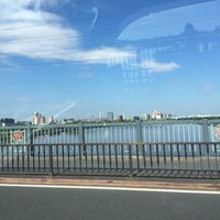 Photo taken at 西新井橋 by Акихико К. on 6/2/2016