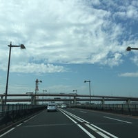 Photo taken at 西新井橋 by Акихико К. on 8/17/2016