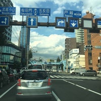 Photo taken at 平塚橋交差点 by Акихико К. on 9/9/2016
