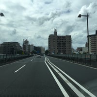 Photo taken at 西新井橋 by Акихико К. on 8/16/2016