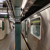 Photo taken at MTA Subway - Wall St (2/3) by Egor . on 10/7/2021