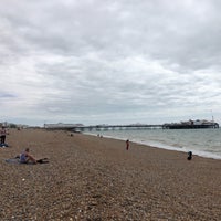Photo taken at Brighton Beach by Dai W. on 7/18/2018