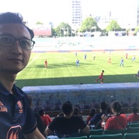 Photo taken at Jalan Besar Stadium by Riza F. on 6/9/2019
