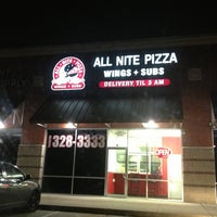 Photo taken at All Nite Pizza, Wings, &amp;amp; Subs by Paola . on 1/28/2013
