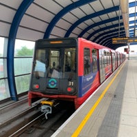 Photo taken at London City Airport DLR Station by Londonboy on 5/31/2022
