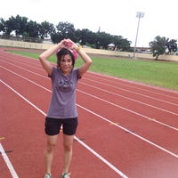 Photo taken at Velodrome Athletic Track by riezamr on 4/7/2013
