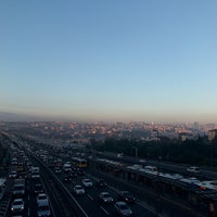 Photo taken at Halıcıoğlu Metrobüs Durağı by Nes L. on 10/27/2017