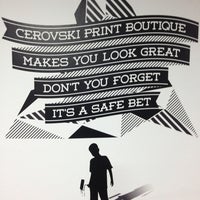 รูปภาพถ่ายที่ Cerovski Print Boutique โดย Sinisa S. เมื่อ 4/9/2013