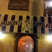 Photo taken at Mamoun&#39;s Falafel by Khozeima F. on 5/17/2013