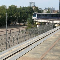 Photo taken at monorail Timiryazevskaya by Оленька Р. on 7/20/2021