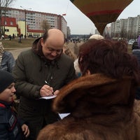 Photo taken at Остановка «Универсам» by Евгений К. on 3/1/2014