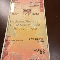 Photo taken at Teatro do Núcleo Experimental by Tony C. on 1/27/2017