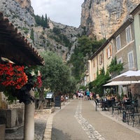 Photo taken at Moustiers-Sainte-Marie by Christina J. on 7/19/2021