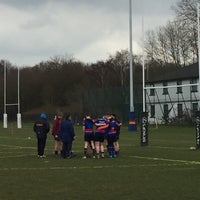 Photo taken at Cobham Rugby Club by Andrew S. on 3/6/2016