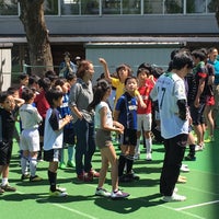 Photo taken at 昭和女子大学 人工芝グランド by Takeshi Y. on 5/8/2016