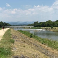 Photo taken at Kamo River by Sa S. on 7/15/2018