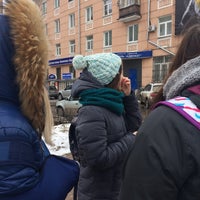 Photo taken at Остановка &amp;quot;Вокзальная&amp;quot; by Юлия on 2/24/2017