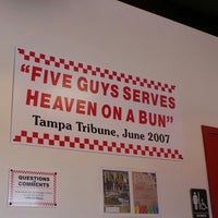 Photo taken at Five Guys by Robin F. on 8/1/2013