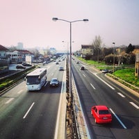 Photo taken at Dušanovački most by Predrag C. on 3/9/2014