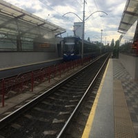 Photo taken at Станція швидкісного трамваю «Політехнічна» by Daria on 5/19/2018