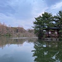 Photo taken at Sanpoji Pond by 飛鳥みゅん on 3/31/2024