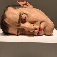 Photo taken at Ron Mueck Exhibit by Cristina on 8/13/2017