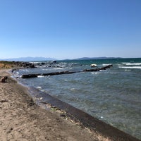 Photo taken at Günizi Beach by Nur T. on 7/12/2019