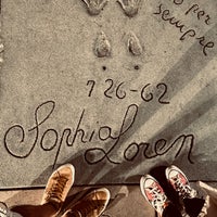 Photo taken at Norma Shearer&amp;#39;s Foot Prints -  Grauman&amp;#39;s Chinese  Theater by Sajad V. on 11/25/2022