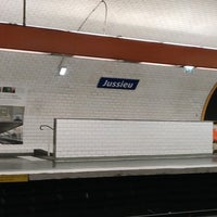 Photo taken at Métro Jussieu [7,10] by Leticia A. on 12/27/2021