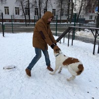 Photo taken at Площадка для выгула собак by Anastasia R. on 1/16/2016