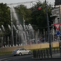 Photo taken at Musical Fountain at Slavija Square by Vlada B. on 6/22/2023