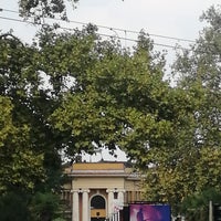 Photo taken at Umetnički paviljon Cvijeta Zuzorić by Vlada B. on 8/17/2023