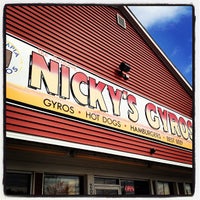 Photo taken at Nicky&amp;#39;s Gyros, Hot Dogs &amp;amp; Hamburgers by Nicki L. on 3/17/2013