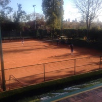 Photo taken at Club De Tenis Tepepan by Miriam A. on 2/7/2015