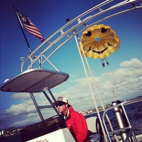 Photo taken at Marina Del Rey Parasailing by Sarah R. on 11/21/2012
