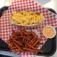 Photo taken at Fab Hot Dogs by Megan F. on 7/22/2014