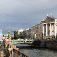 Photo taken at Voznesensky Bridge by Татьяна П. on 8/20/2021