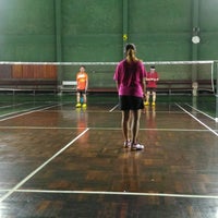 Photo taken at Pracha Chun Badminton Court by Pookpiik C. on 8/3/2016