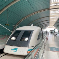 Photo taken at Maglev Train Longyang Road Station by Min T. on 9/19/2023