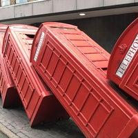 Photo taken at &amp;quot;Out of Order&amp;quot; David Mach Sculpture (Phoneboxes) by Jacques on 10/1/2017