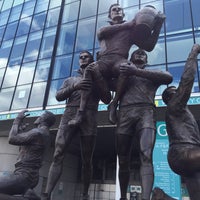 Photo taken at Rugby League Legends Statue by Jacques on 6/26/2016