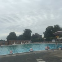 Photo taken at Brockwell Lido by Jacques on 8/1/2016