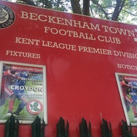 Photo taken at Beckenham Town Football Club by Jacques on 6/5/2016