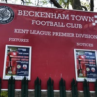 Photo taken at Beckenham Town Football Club by Jacques on 4/22/2017
