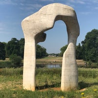 Photo taken at Henry Moore&#39;s Travertine Arch by Jacques on 7/8/2018