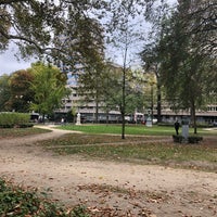 Photo taken at Square de Meeûssquare by Benoit P. on 10/24/2018