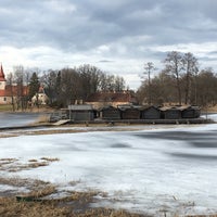 Photo taken at Āraišu Ezerpils by Dmitrijs M. on 3/19/2017