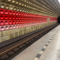 Photo taken at Metro =A= Staroměstská by Dmitrijs M. on 8/14/2023
