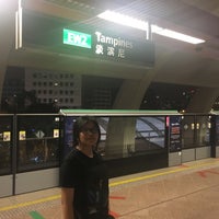 Photo taken at Tampines MRT Station (EW2/DT32) by Agustina A. on 12/9/2017